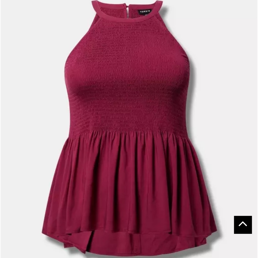Torrid Burgundy Halter Top
